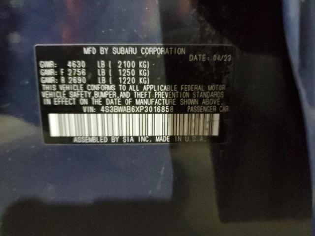 2023 SUBARU LEGACY 4S3BWAB6XP3016858