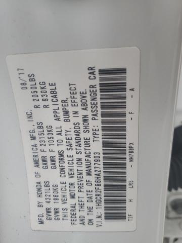 2017 HONDA ACCORD EXL - 1HGCR2F86HA277903