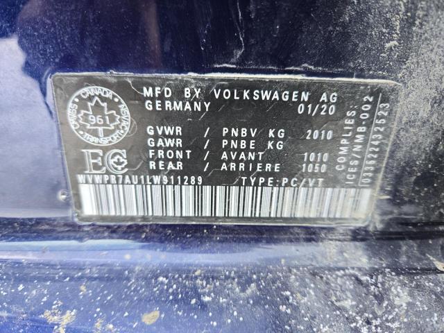 2020 VOLKSWAGEN E-GOLF COM - WVWPR7AU1LW911289