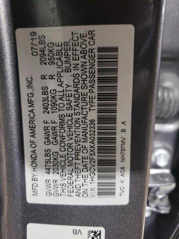 2019 HONDA ACCORD EXL - 1HGCV2F5XKA032336