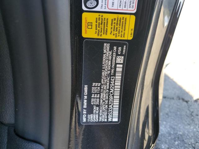 2023 BMW M4 COMPETI WBS33AZ09PCM29443