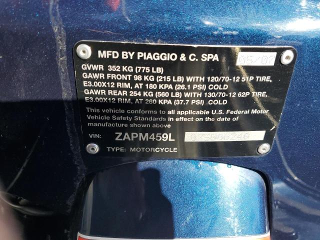 2007 VESPA GTS 250 ZAPM459L075006246