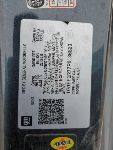 2023 CHEVROLET CAMARO LT1 - 1G1FF1R77P0136823