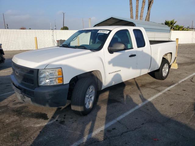 CHEVROLET SILVERADO 2013 white 4dr ext flexible fuel 1GCRCPEA0DZ124120 photo #1