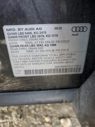 2020 AUDI Q5 TITANIU WA1ENAFY2L2123814