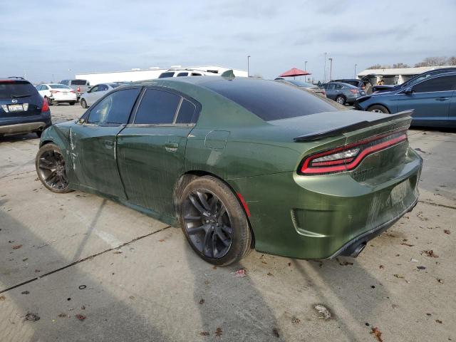 DODGE CHARGER SC 2021 green  gas 2C3CDXGJ7MH522879 photo #3