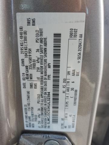 2019 LINCOLN MKC RESERV - 5LMCJ3C93KUL32394