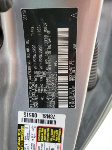 2018 TOYOTA SEQUOIA LI 5TDJY5G12JS161473