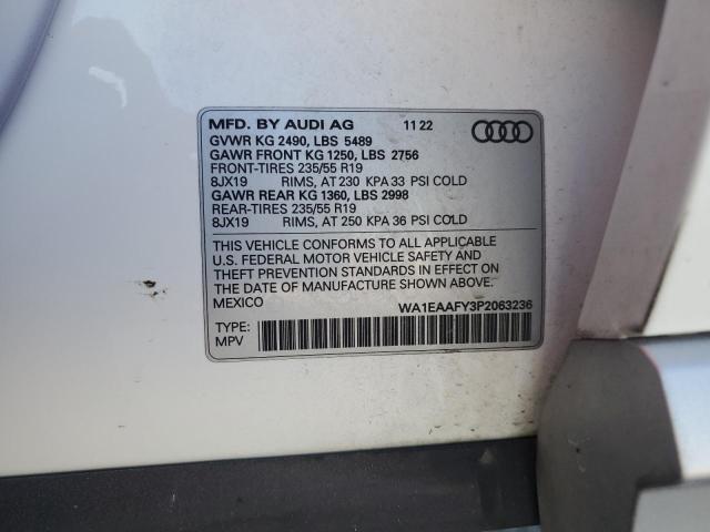 VIN WA1EAAFY3P2063236 2023 AUDI Q5 no.14