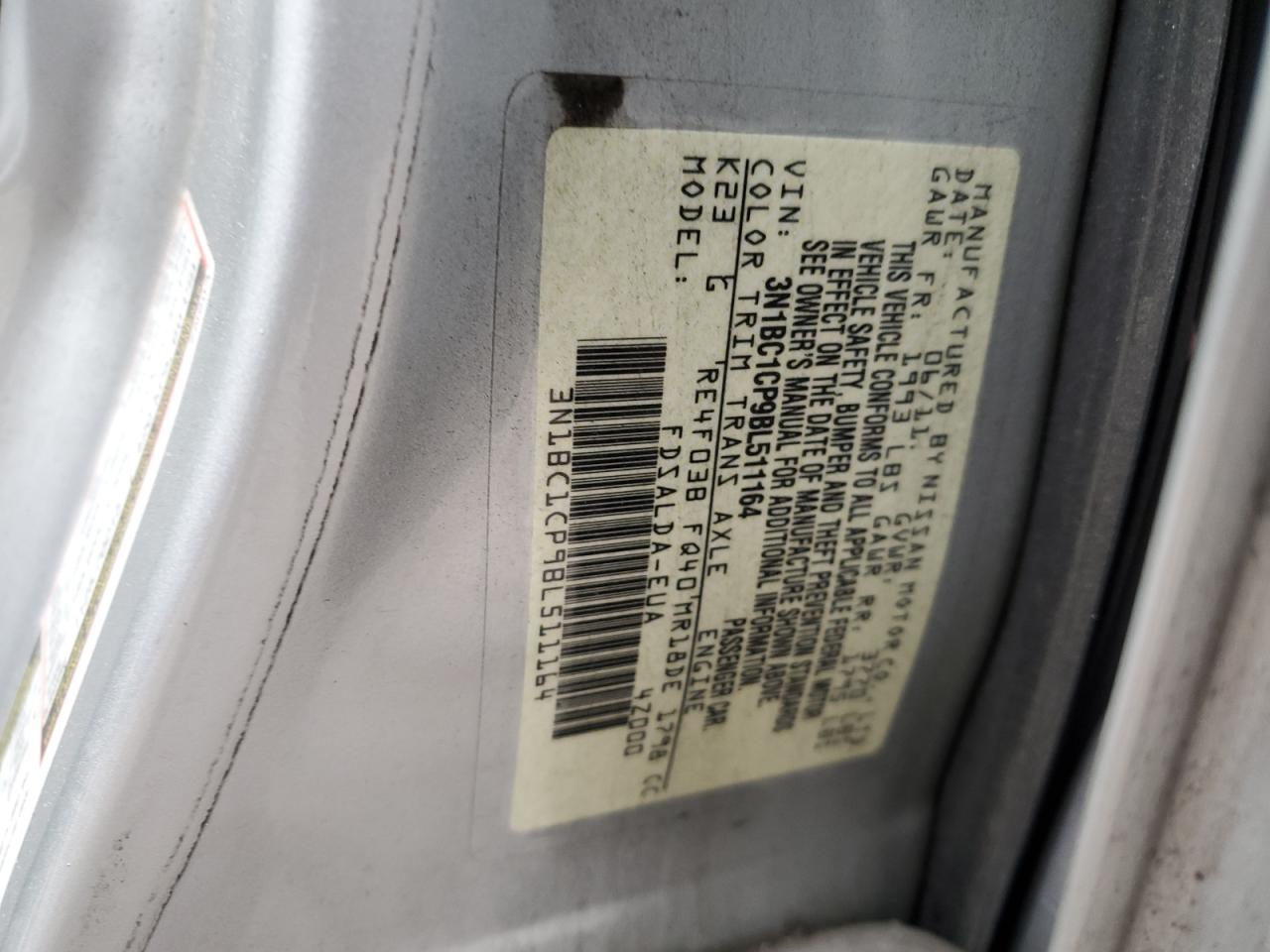 Lot #3029350689 2011 NISSAN VERSA S