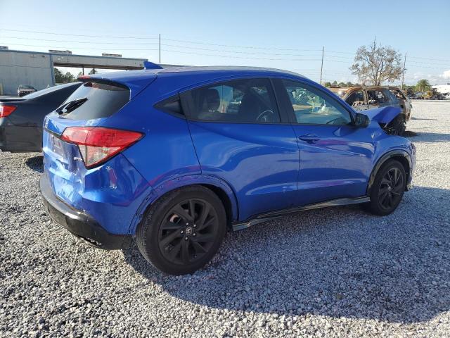 HONDA HR-V SPORT 2021 blue  gas 3CZRU5H11MM706333 photo #4