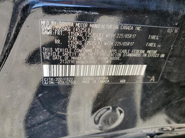 2016 TOYOTA RAV4 LE - 2T3ZFREV4GW269882