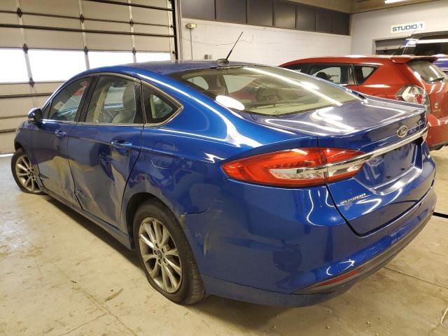 FORD FUSION SE 2017 blue sedan 4d gas 3FA6P0H78HR370444 photo #3