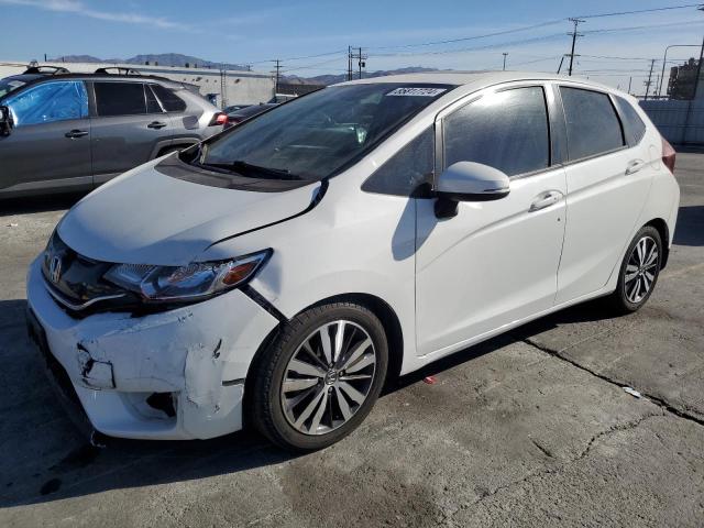 HONDA FIT EX 2016 white  gas JHMGK5H93GS009684 photo #1