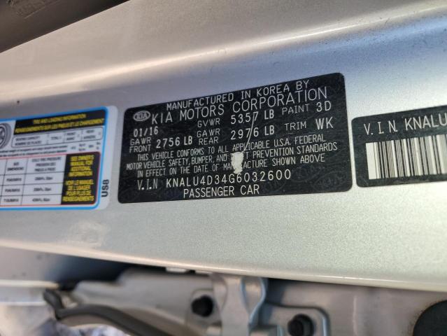 2016 KIA K900 KNALU4D34G6032600