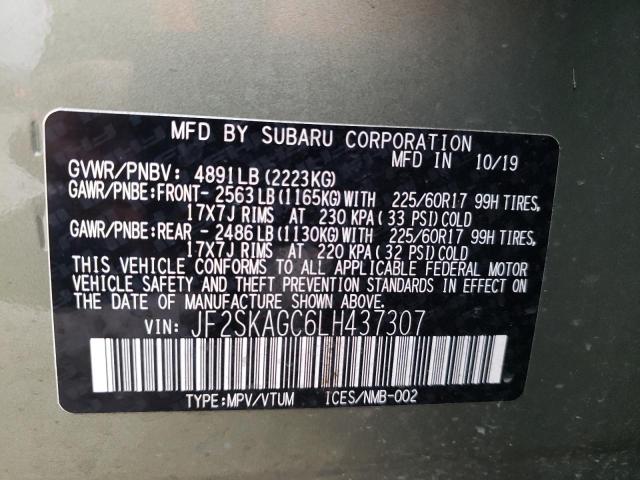 2020 SUBARU FORESTER P - JF2SKAGC6LH437307