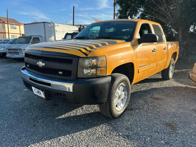 CHEVROLET SILVERADO 2011 yellow crew pic hybrid engine 3GCUCUEJ7BG167990 photo #3