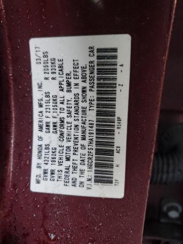 2017 HONDA ACCORD SPO - 1HGCR2F57HA191487
