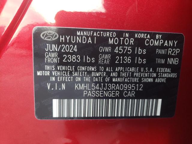 VIN KMHL54JJ3RA099512 2024 HYUNDAI SONATA no.12