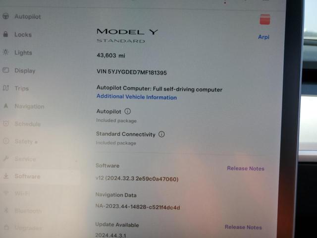 2021 TESLA MODEL Y - 5YJYGDED7MF181395