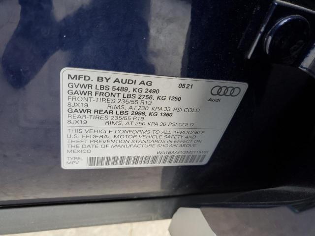 2021 AUDI Q5 PREMIUM - WA1BAAFY2M2115101
