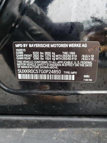 2016 BMW X5 XDRIVE3 - 5UXKR0C57G0P24850