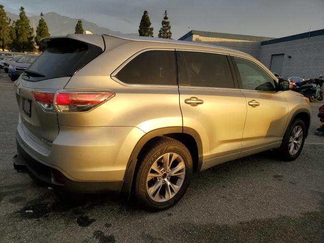 TOYOTA HIGHLANDER 2014 gold  gas 5TDJKRFHXES010877 photo #4