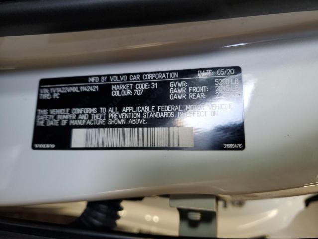 2020 VOLVO V90 T6 R-D YV1A22VMXL1142421