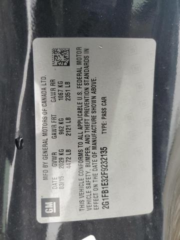 2015 CHEVROLET CAMARO LS - 2G1FB1E32F9232135
