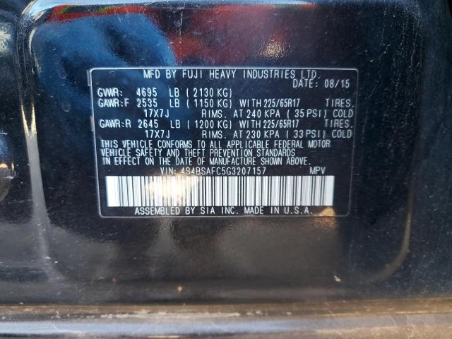 2016 SUBARU OUTBACK 2. - 4S4BSAFC5G3207157