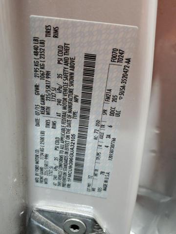 2016 FORD ESCAPE SE - 1FMCU9G96GUA32105