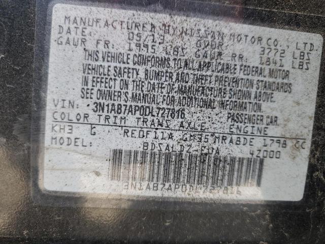 VIN 3N1AB7AP0DL727816 2013 NISSAN SENTRA no.12