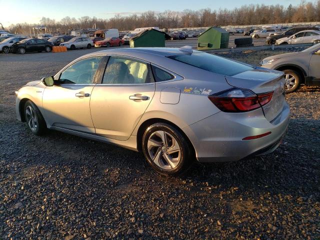 HONDA INSIGHT LX 2019 silver  hybrid engine 19XZE4F12KE027596 photo #3