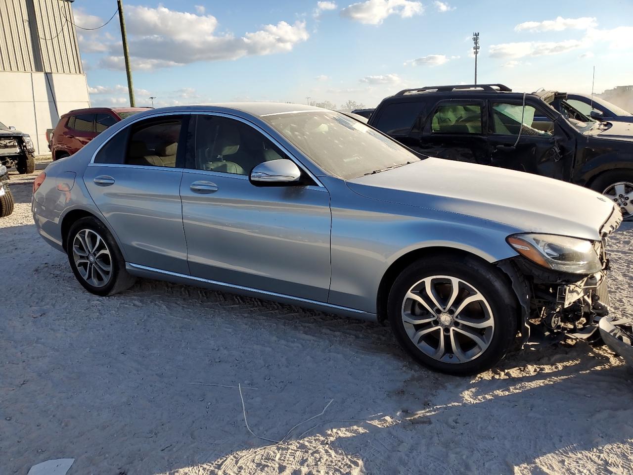 Lot #3024698602 2015 MERCEDES-BENZ C 300 4MAT