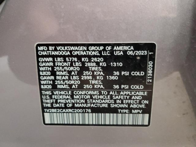 VIN 1V2BE2CAXRC200176 2024 VOLKSWAGEN ATLAS no.13