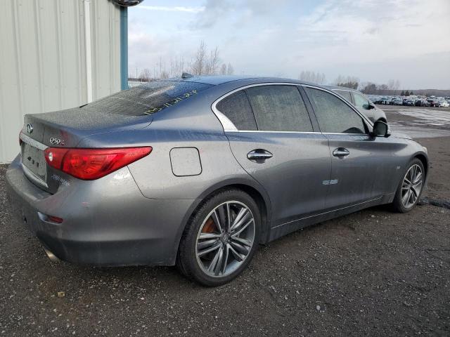 INFINITI Q50 BASE 2015 gray sedan 4d gas JN1BV7AR3FM390032 photo #4