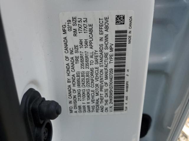 2019 HONDA CR-V LX - 2HKRW5H37KH407059