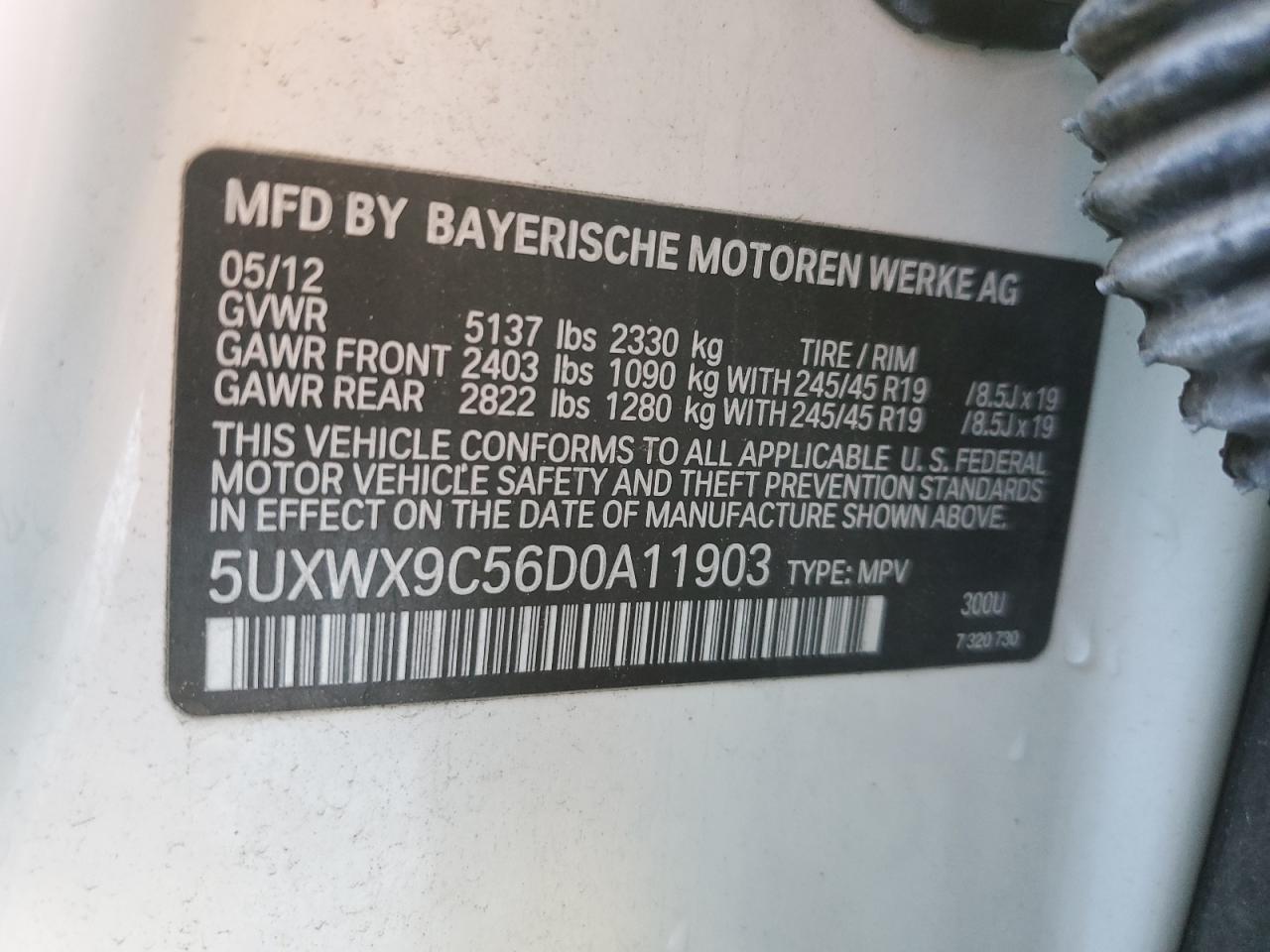 Lot #3033485128 2013 BMW X3 XDRIVE2