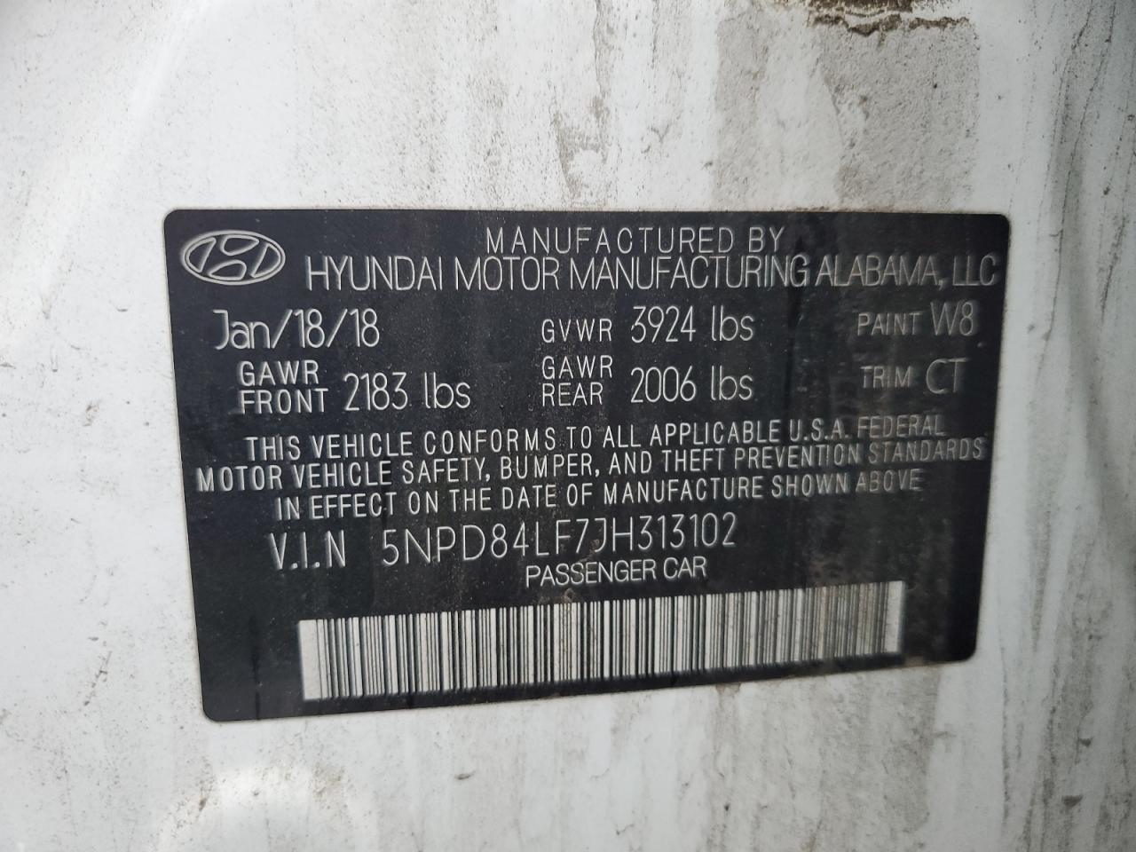 Lot #3037197488 2018 HYUNDAI ELANTRA SE