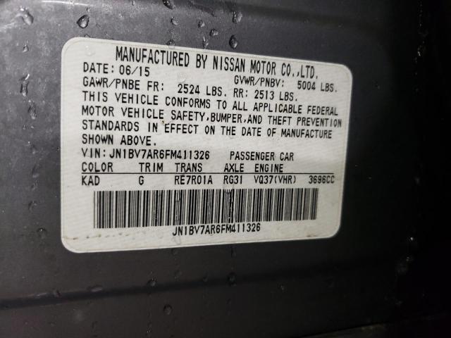 2015 INFINITI Q50 BASE JN1BV7AR6FM411326