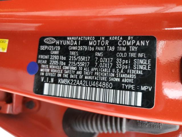 2020 HYUNDAI KONA SEL - KM8K22AA2LU464860