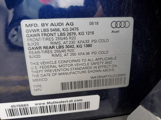 VIN WA1BNAFYXJ2226866 2018 AUDI Q5 no.14