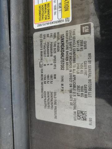 2017 CHEVROLET TRAVERSE L - 1GNKRGKD4HJ157082