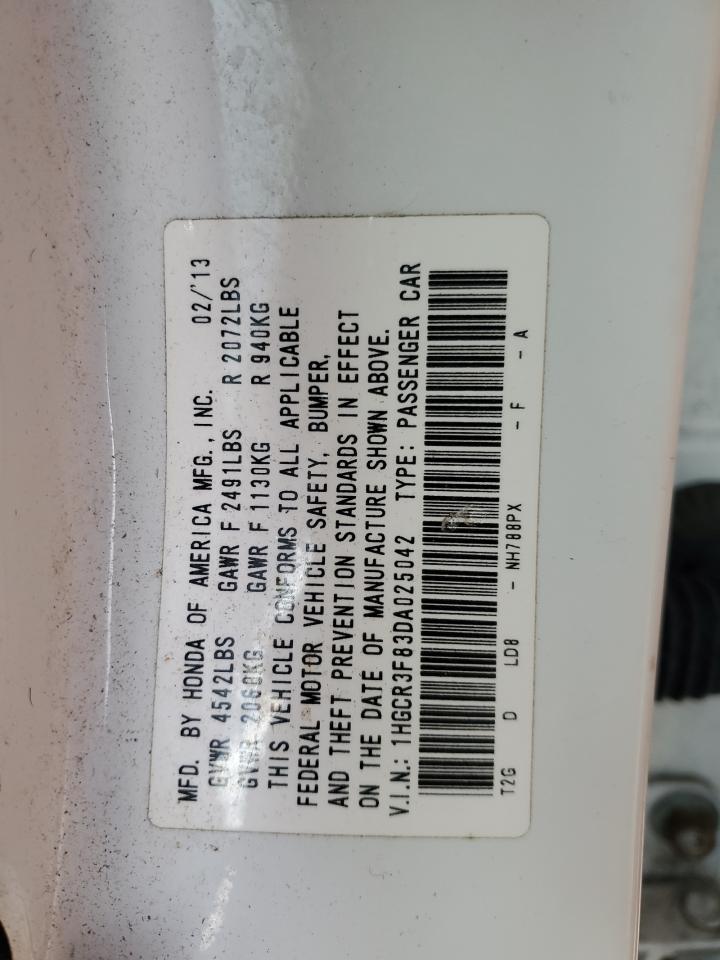 Lot #3034585754 2013 HONDA ACCORD EXL