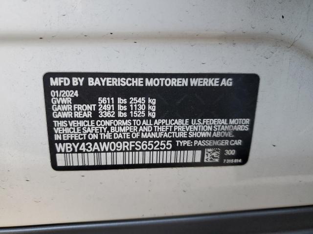 2024 BMW I4 EDRIVE - WBY43AW09RFS65255