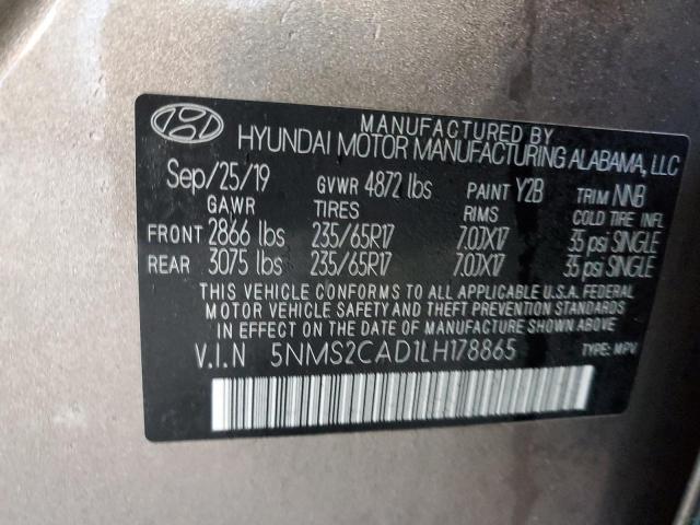 2020 HYUNDAI SANTA FE S - 5NMS2CAD1LH178865