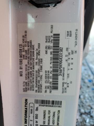2016 FORD FUSION TIT - 3FA6P0K90GR331582