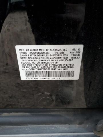 2016 ACURA MDX TECHNO - 5FRYD3H4XGB001988