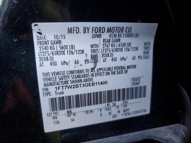 2016 FORD F250 SUPER - 1FT7W2BT3GEB11400