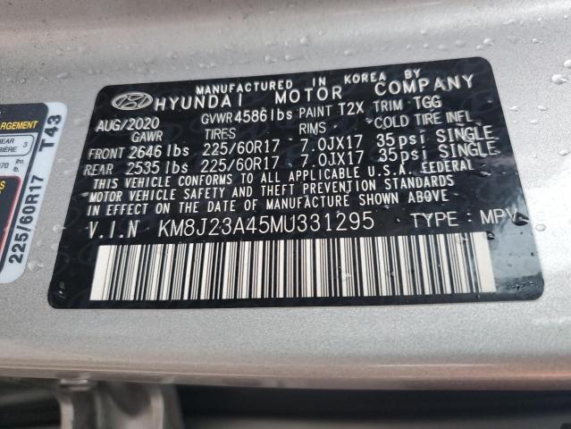 2021 HYUNDAI TUCSON SE - KM8J23A45MU331295
